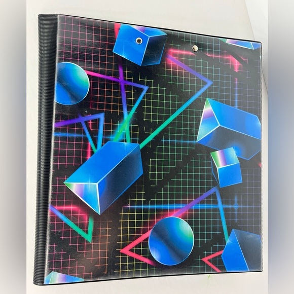 Trapper Keeper Retro Design 1” Binder Including 2 Folders Mead NEW - Picture 5 of 12